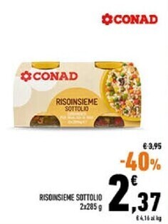 Conad City Conad risoinsieme sottolio offerta
