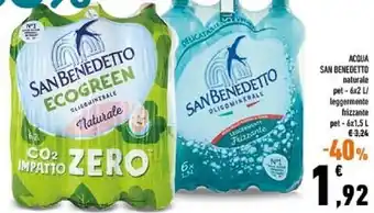 San benedetto acqua naturale