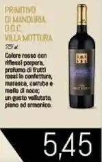 Conad City Villa mottura primitivo di manduria d.o.c offerta