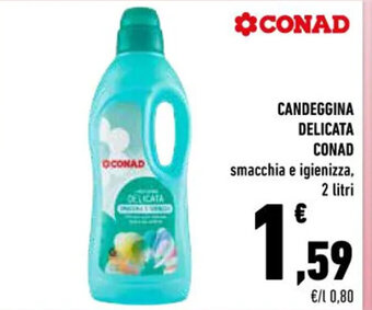 Conad CANDEGGINA DELICATA CONAD smacchia e igienizza, 2 litri offerta