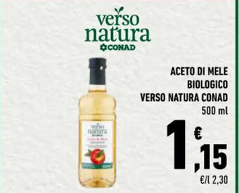 Conad ACETO DI MELE BIOLOGICO VERSO NATURA CONAD 500 ml offerta