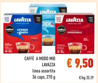 Conad CAFFÈ A MODO MIO LAVAZZA linea assortita 36 caps, 270 g offerta