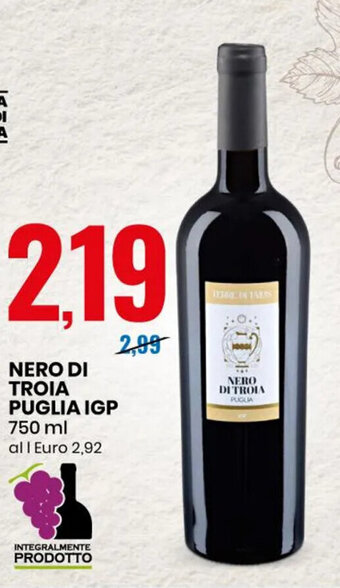 Eurospin NERO DI TROIA PUGLIA IGP 750 ml offerta