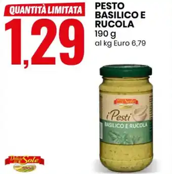 Eurospin PESTO BASILICO E RUCOLA 190 g al kg Euro 6,79 offerta