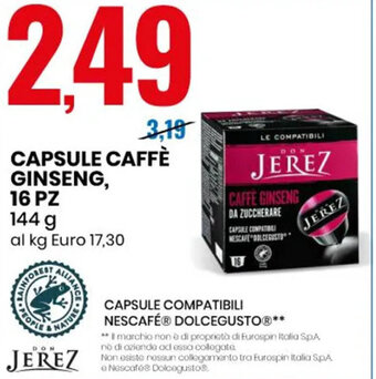 CAPSULE CAFFÈ GINSENG, 16 PZ 144 g