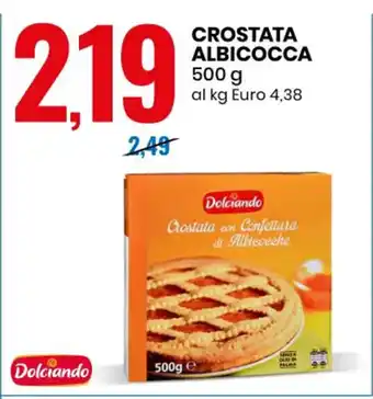 Eurospin CROSTATA ALBICOCCA 500 g al kg Euro 4,38 offerta