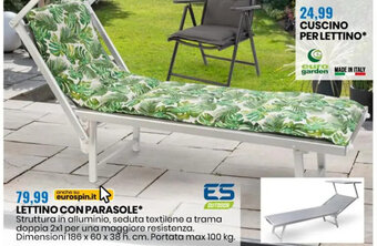 LETTINO CON PARASOLE*