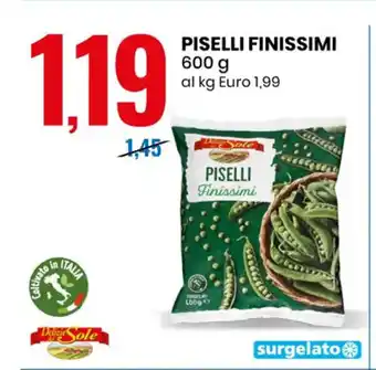 Eurospin PISELLI FINISSIMI 600 g al kg Euro 1,99 offerta