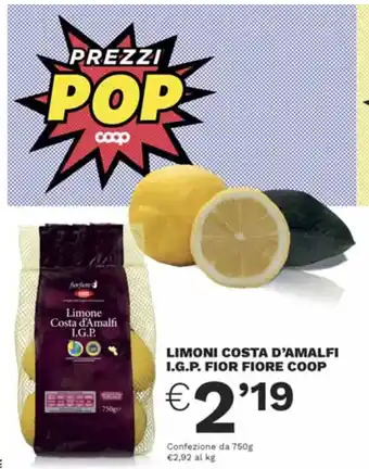 Coop LIMONI COSTA D'AMALFI I.G.P. FIOR FIORE COOP offerta