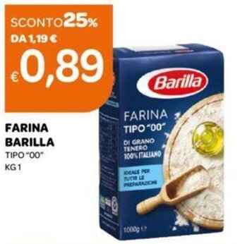 Ekom FARINA BARILLA TIPO "00" KG 1 offerta