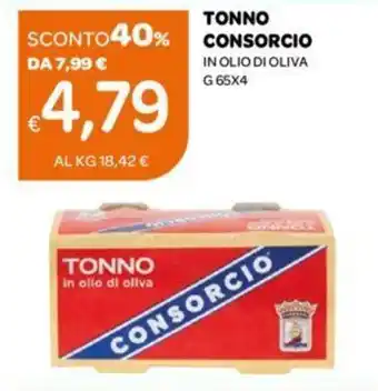 Ekom TONNO CONSORCIO IN OLIO DI OLIVA G 65X4 offerta