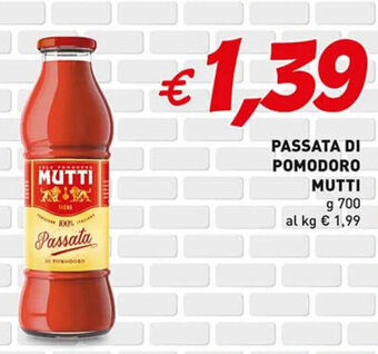 Coal PASSATA DI POMODORO MUTTI g 700 offerta