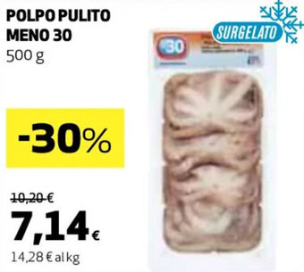 Coop POLPO PULITO MENO 30 500 g offerta