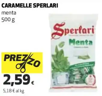 Coop CARAMELLE SPERLARI menta 500 g offerta