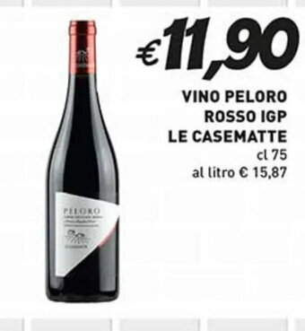 Coal VINO PELORO ROSSO IGP LE CASEMATTE cl 75 offerta