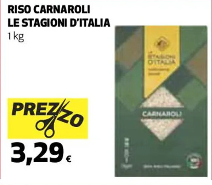 RISO CARNAROLI LE STAGIONI D'ITALIA 1 kg offerta di Coop