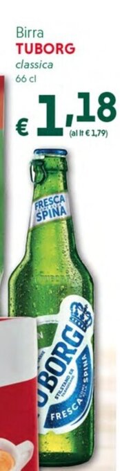 DiMeglio Birra TUBORG classica 66 cl offerta