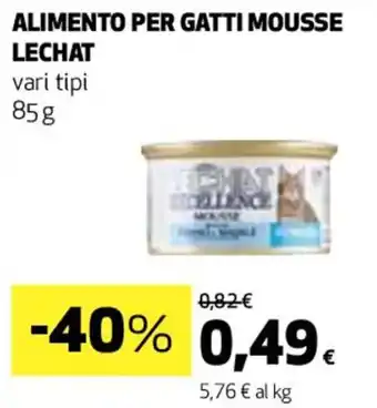Coop ALIMENTO PER GATTI MOUSSE LECHAT 85 g offerta