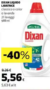 Coop DIXAN LIQUIDO LAVATRICE 21 lavaggi 988 ml offerta