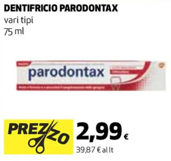 Coop DENTIFRICIO PARODONTAX 75 ml offerta