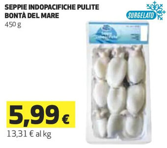 Coop SEPPIE INDOPACIFICHE PULITE BONTÀ DEL MARE 450 g offerta