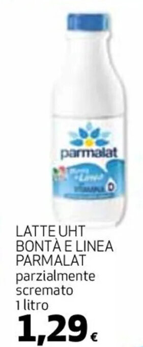 Coop LATTE UHT BONTÀ E LINEA PARMALAT 1 litro offerta