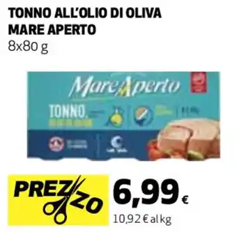 Coop TONNO ALL'OLIO DI OLIVA MARE APERTO offerta