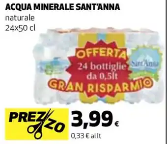ACQUA MINERALE SANT'ANNA naturale 24 x 50 cl