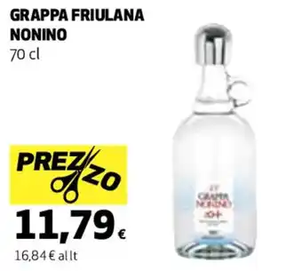 Coop GRAPPA FRIULANA NONINO 70 cl offerta