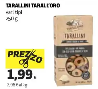 Coop TARALLINI TARALL'ORO vari tipi 250 g offerta