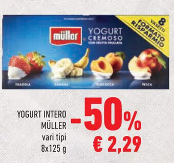 Conad Superstore YOGURT INTERO MÜLLER vari tipi 8x125 g offerta