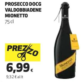 Coop PROSECCO DOCG VALDOBBIADENE MIONETTO 75 cl offerta