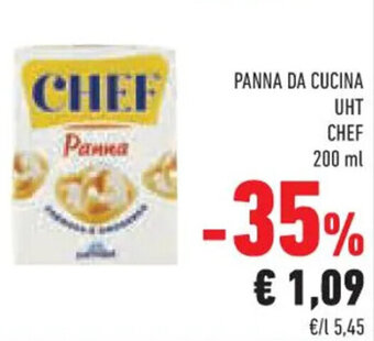 Conad Superstore PANNA DA CUCINA UHT CHEF 200 ml offerta