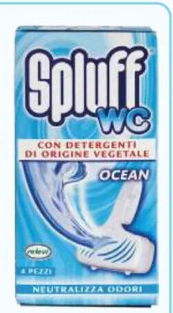 SPLUFF WC 1. deodorante in tavoletta profumato assortito 4 pz