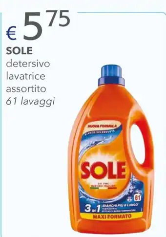 Acqua & Sapone SOLE detersivo lavatrice assortito 61 lavaggi offerta