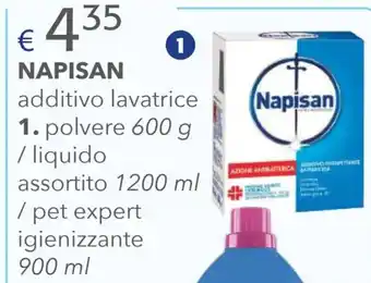 Acqua & Sapone NAPISAN additivo lavatrice 1. polvere 600 g / liquido assortito 1200 ml / pet expert igienizzante 900 ml offerta