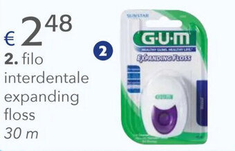 Acqua & Sapone Gum filo interdentale expanding floss 30 m offerta