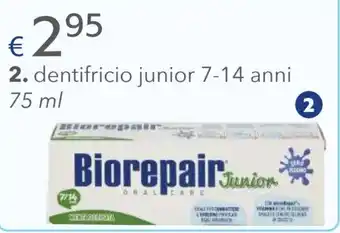 Acqua & Sapone Biorepair dentifricio junior 7-14 anni offerta