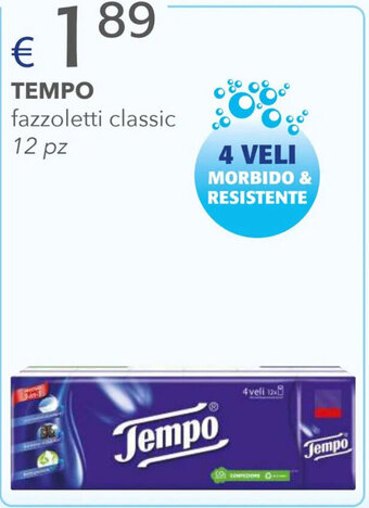 TEMPO fazzoletti classic 12 pz