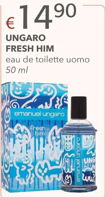 Acqua & Sapone UNGARO FRESH HIM eau de toilette uomo 50 ml offerta
