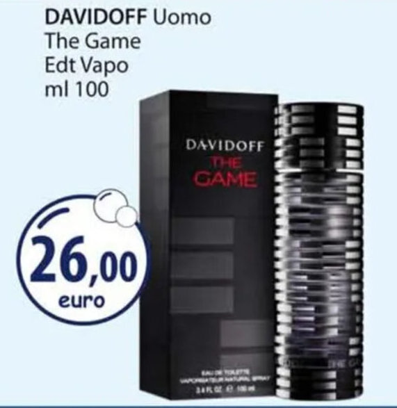 Acqua & Sapone DAVIDOFF Uomo 100 ml offerta