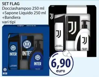 Acqua & Sapone SET FLAG Docciashampoo 250 ml +Sapone Liquido 250 ml offerta