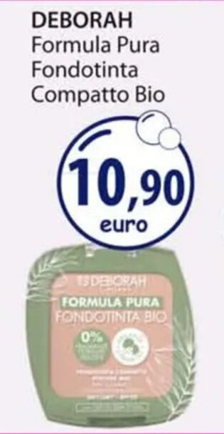 Acqua & Sapone DEBORAH Formula Pura Fondotinta Compatto Bio offerta