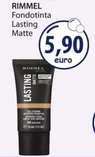 Acqua & Sapone RIMMEL Fondotinta Lasting Matte offerta