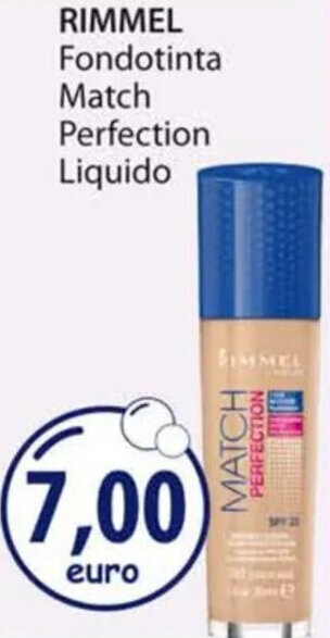 Acqua & Sapone RIMMEL Fondotinta Match Perfection Liquido offerta