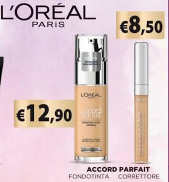 Acqua & Sapone L'ORÉAL ACCORD PARFAIT FONDOTINTA offerta