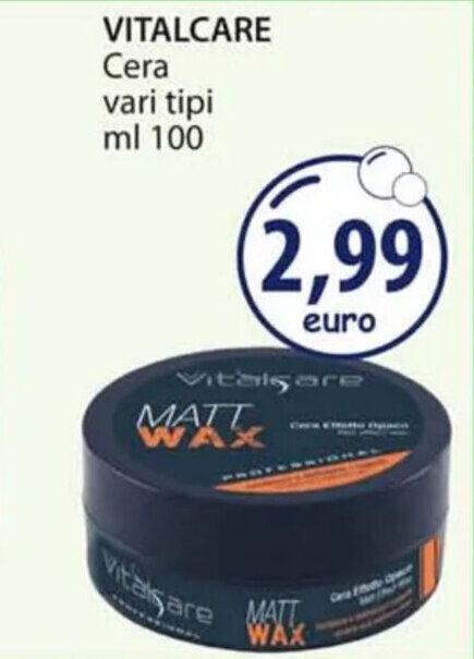 Acqua & Sapone VITALCARE Cera vari tipi ml 100 offerta