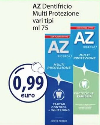 Acqua & Sapone AZ Dentifricio Multi Protezione vari tipi ml 75 offerta