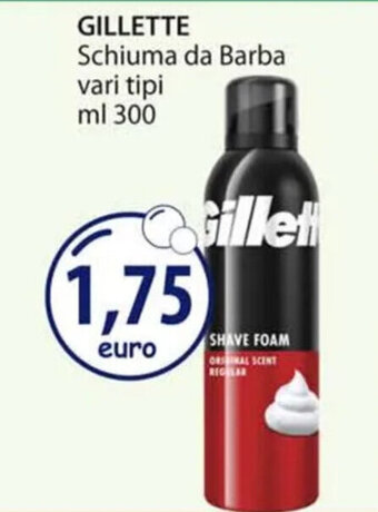 Acqua & Sapone GILLETTE Schiuma da Barba vari tipi ml 300 offerta