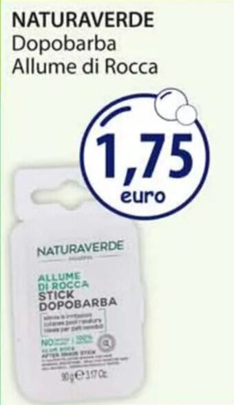 Acqua & Sapone NATURAVERDE Dopobarba Allume di Rocca offerta